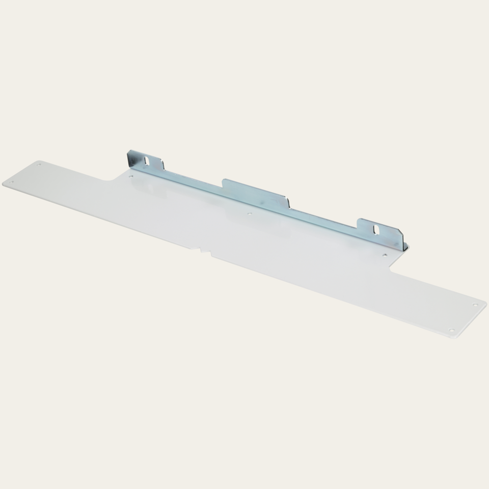 Fixing plate for fronts without handles