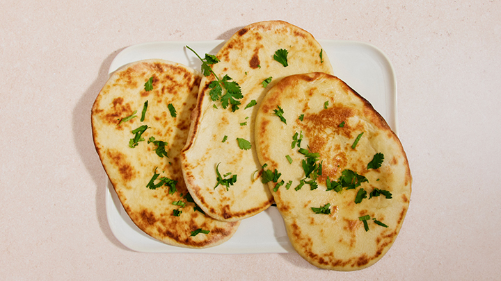 Naan with garlic butter